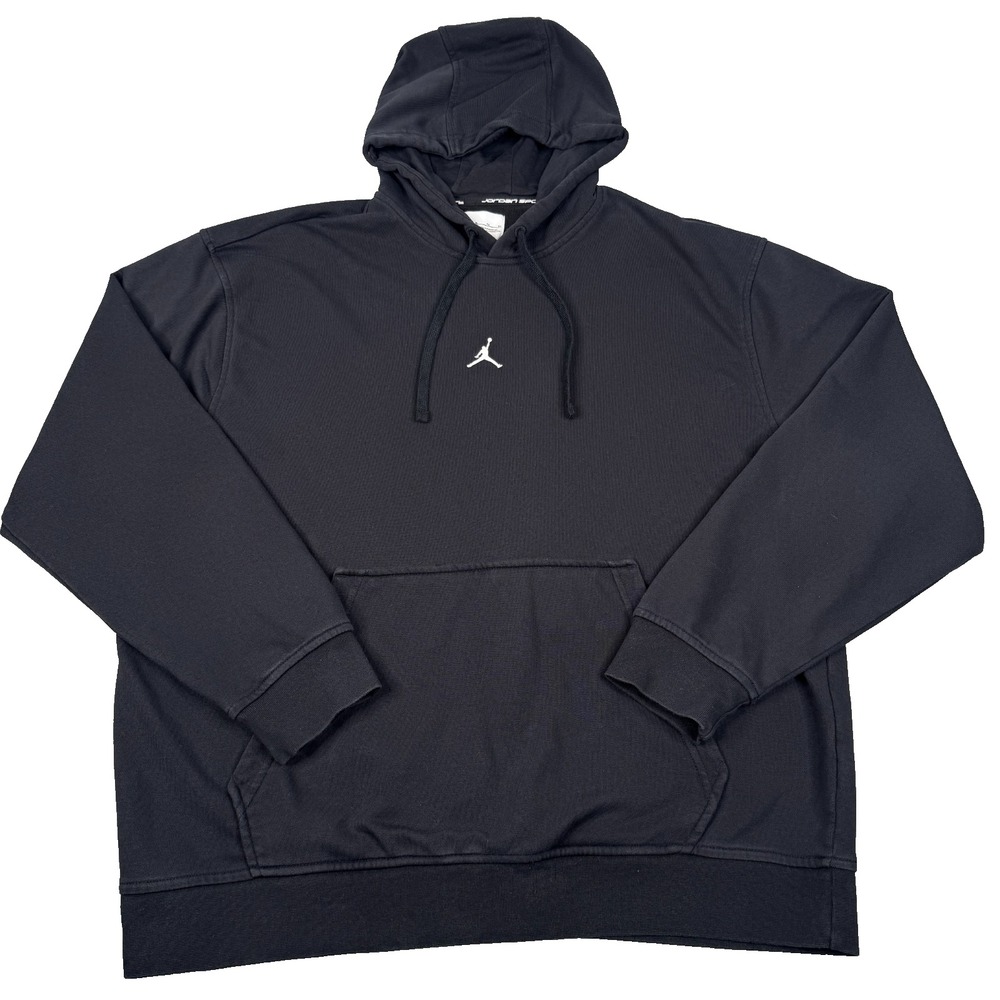 Jordan Sport Crossover Hoodie Mens XL Black Dri-FIT Pullover Jumpman Basketball